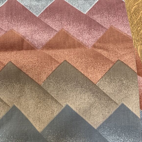 VTG 80s TWIN Flat Sheet Pillowcases Lady Pepperell Westpoint Southwestern Mesa - Picture 4 of 16